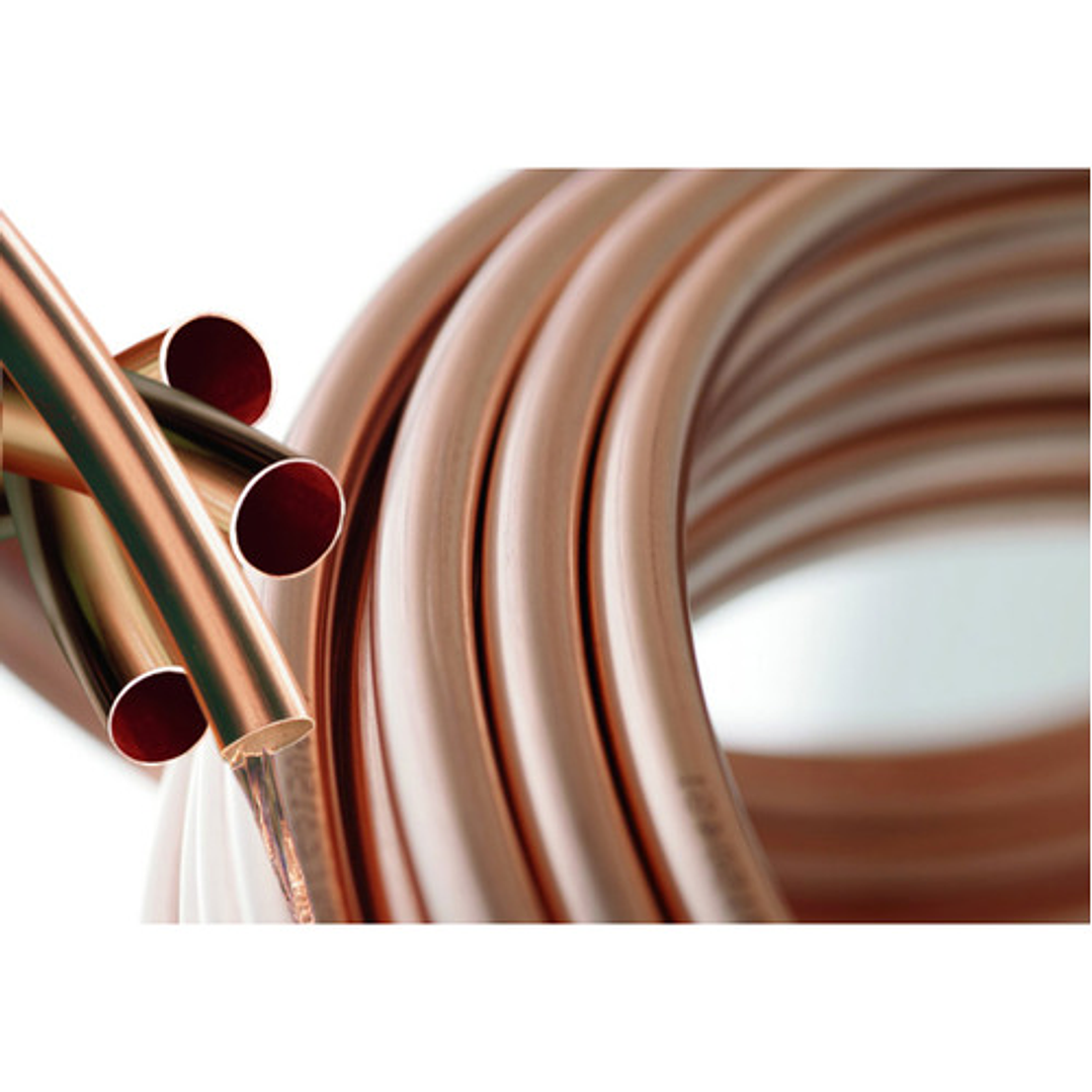 Cañeria O Tuberia De Cobre Recocida Flexible 1/4 1 Mts 5