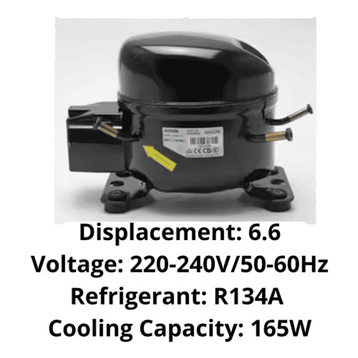 Motocompresor Adw66 1/5 Hp R134-a 3