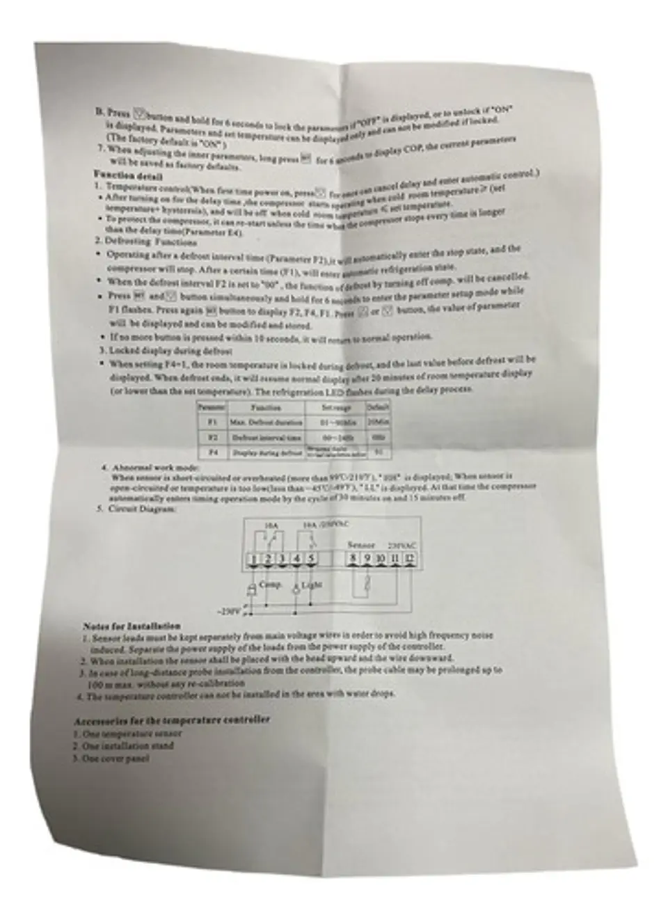 Termostato Digital Controlador Sf101 (1 Sonda) 5
