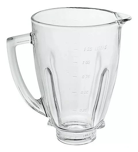 Vaso De Vidrio Con Tapa Para Juguera Redondo Oster Blstmg