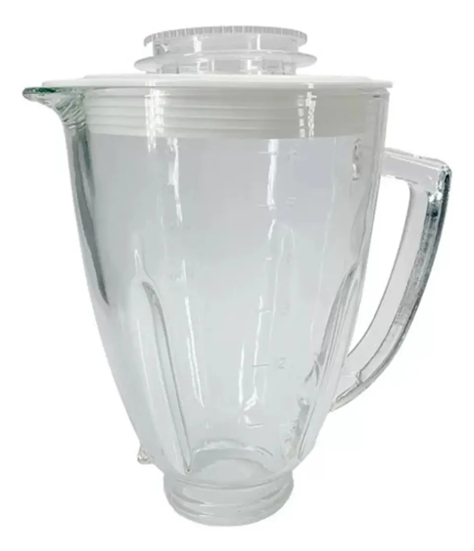 Vaso De Vidrio Con Tapa Para Juguera Redondo Oster Blstmg 7