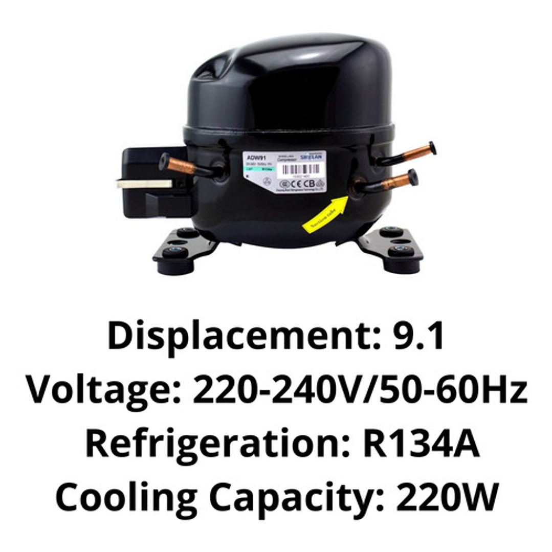 Motocompresor Adw91 1/4 Hp R134-a 2