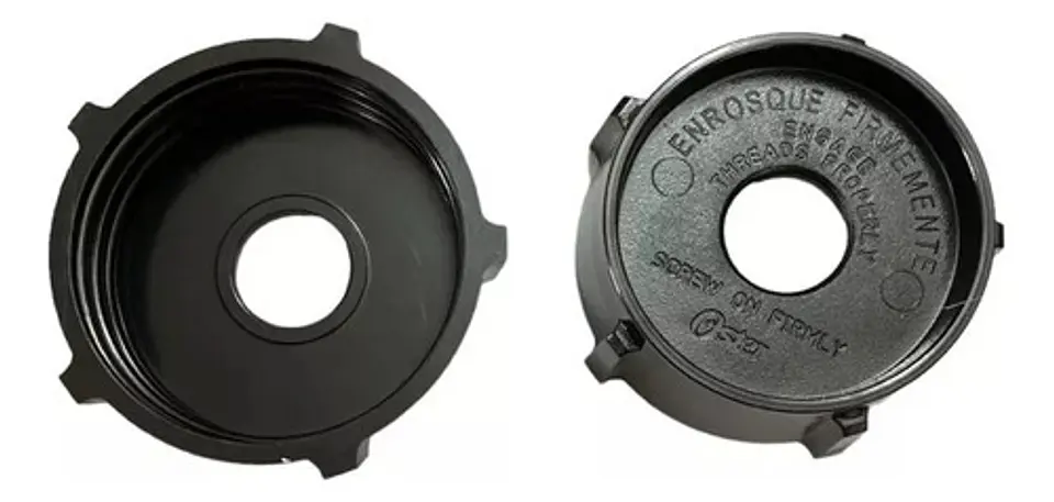 Vaso De Vidrio 1.25 Cuchilla Goma Portavaso Y Tapa Paraoster 3