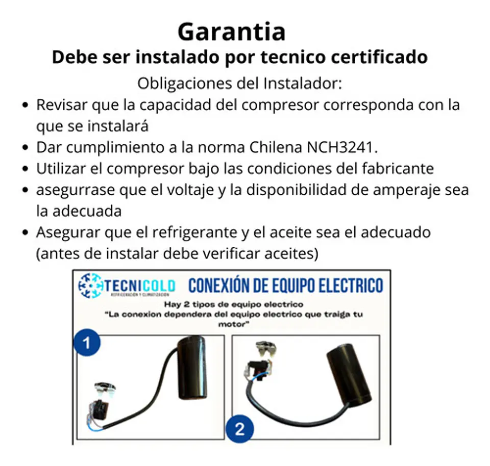 Motor Sikelan Adw 142 Para 134a 1/3+ Reforzado (compresor) 5