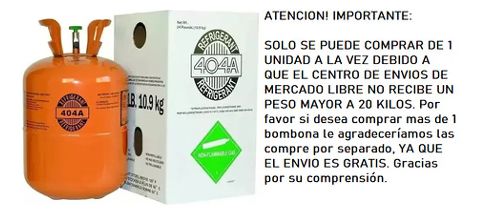 Bombona Refrigerante R404 De 10.9 Kg 2