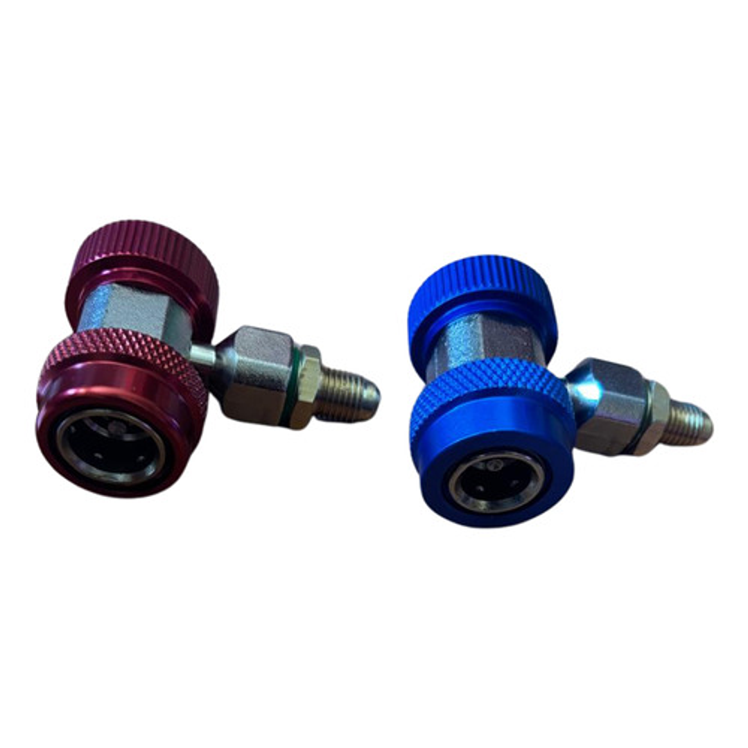 Kit De Acoples Para Cargar Vehiculos R134a (alta Y Baja) 2