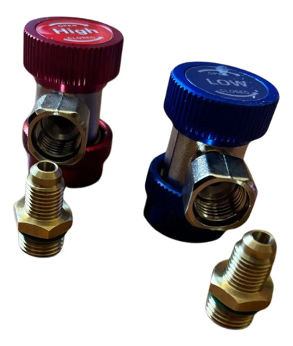 Kit De Acoples Para Cargar Vehiculos R134a (alta Y Baja) 4