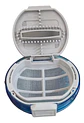 Filtro Atrapa Pelusas Redondo Para Lavadora LG Azul 9cm - Miniatura 3