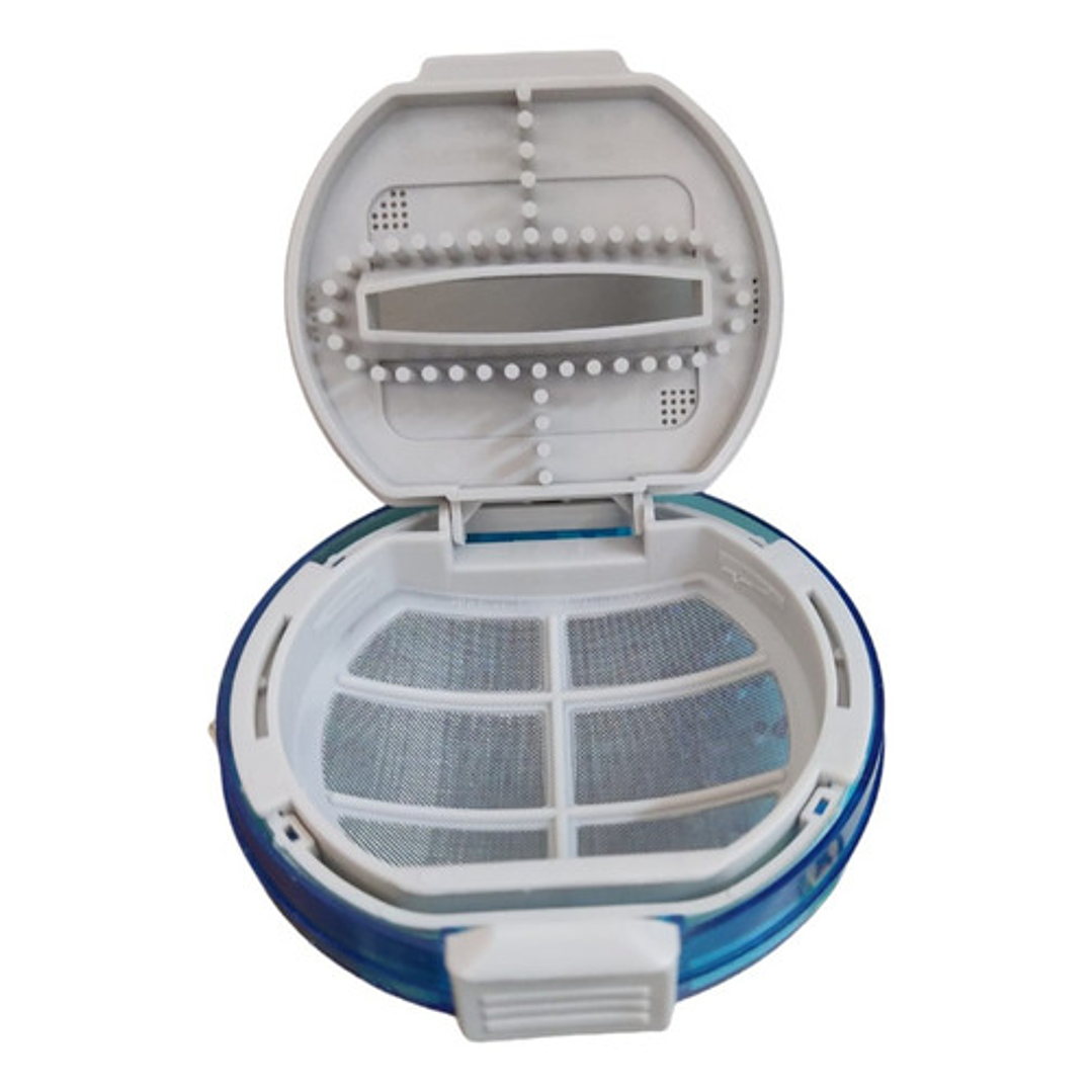 Filtro Atrapa Pelusas Redondo Para Lavadora LG Azul 9cm 3