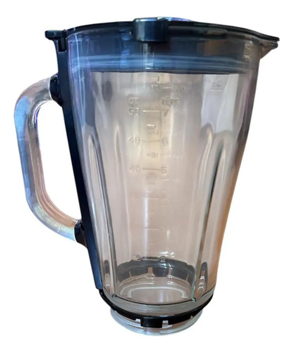 Vaso De Vidrio Para Juguera Somela Bl1500 Con Tapa 1