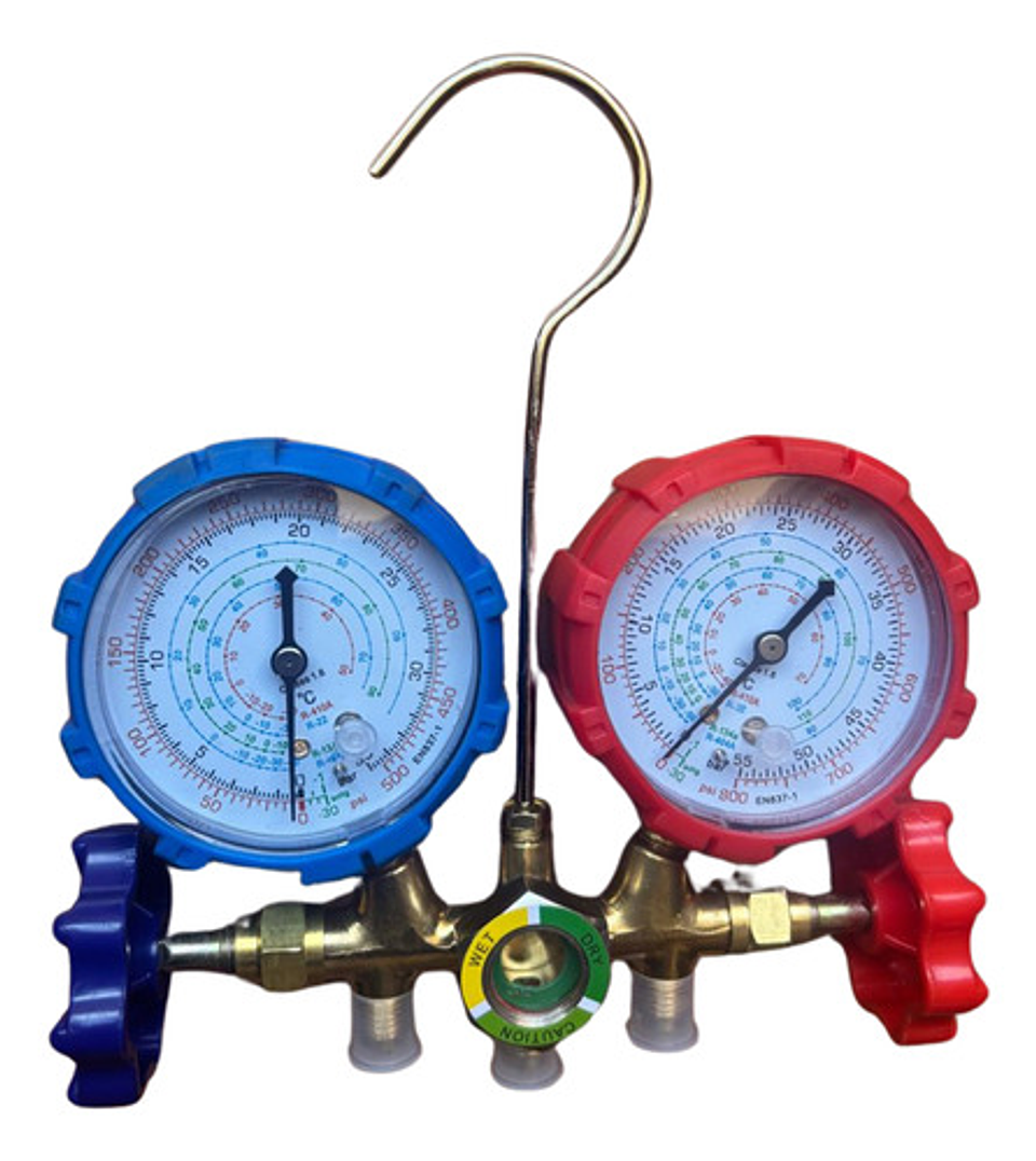Kit Manometros R410 Y Botella 800 Gr Para Aire Acondicionado 3