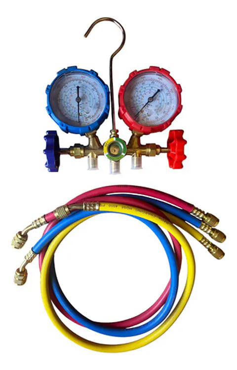 Manometro De Refrigeracion Para R410a Con Mangueras 410a