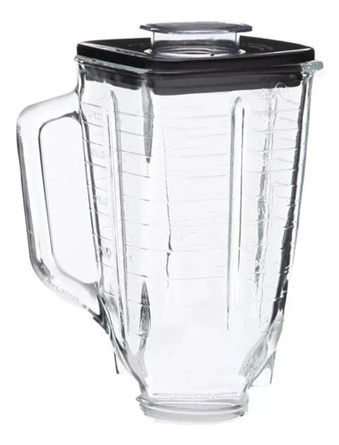 Vaso Vidrio Cuadrado Para Licuadora Oster Y Tapa Alternativo