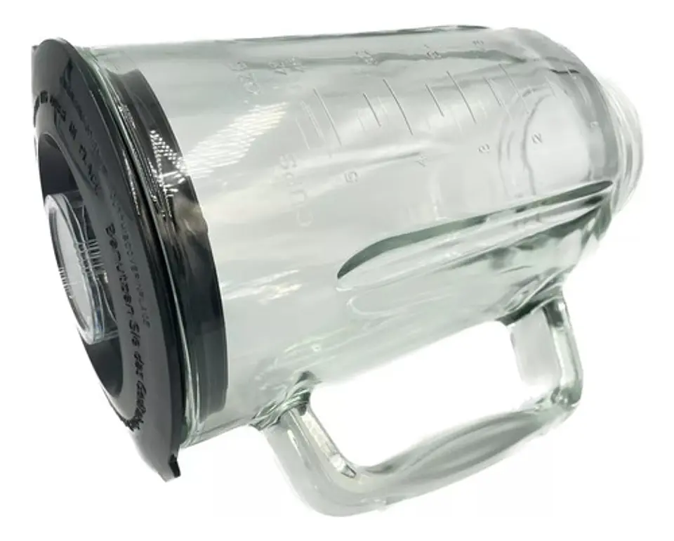 Vaso Vidrio Y Tapa Para Licuadora Black & Decker Base 7,3 Cm 4