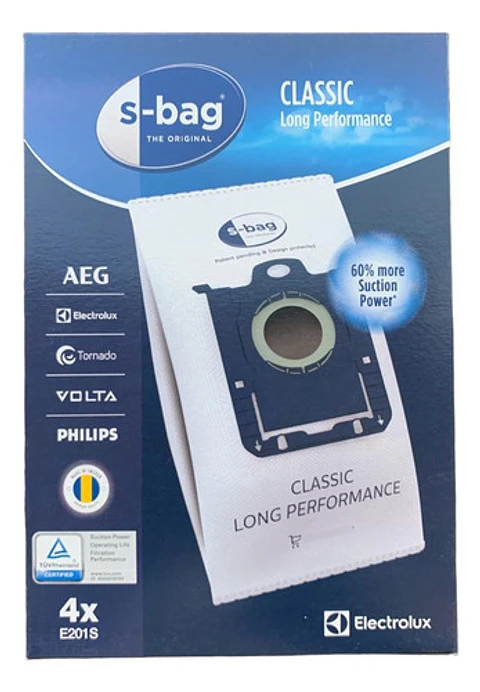 Kit 4 Bolsas Aspiradora Electrolux E201s Original