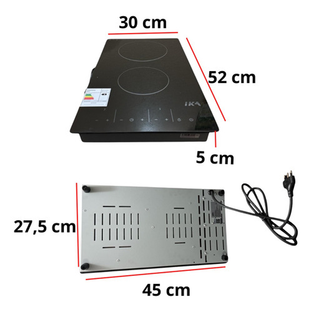 Encimera 2 Platos Electrica Para Sobremesa O Empotrar Ika 4