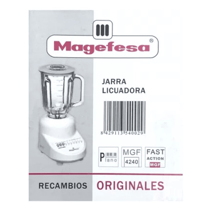 Vaso De Vidrio Para Juguera Magefesa Mgf4240 (original) 2
