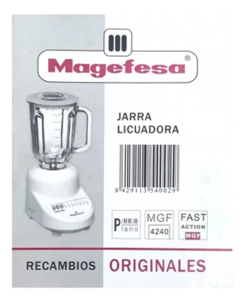 Vaso De Vidrio Para Juguera Magefesa Mgf4240 (original) 2