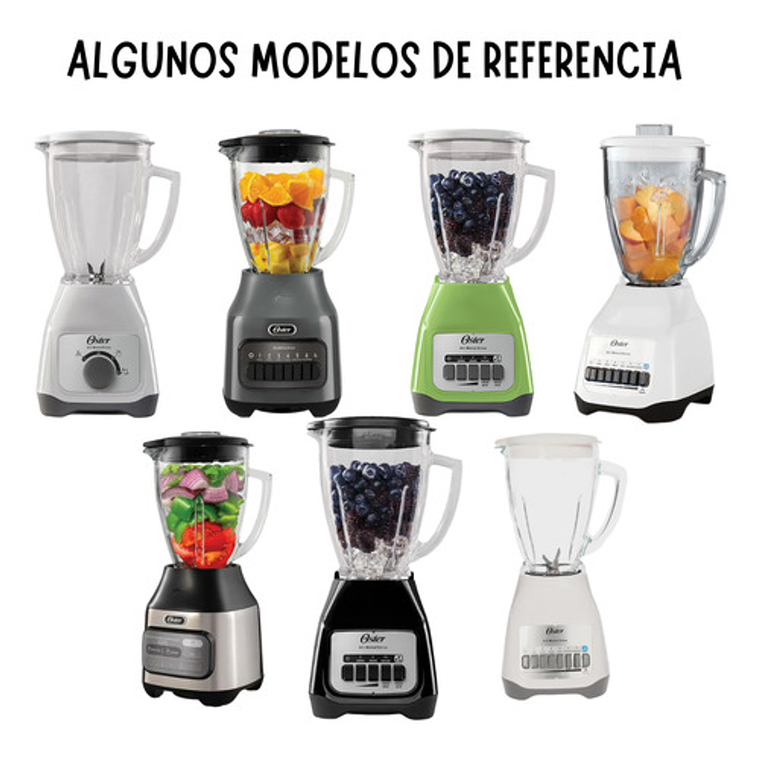 Vaso De Vidrio Con Tapa Para Juguera Oster Blstmg Y Otros 7