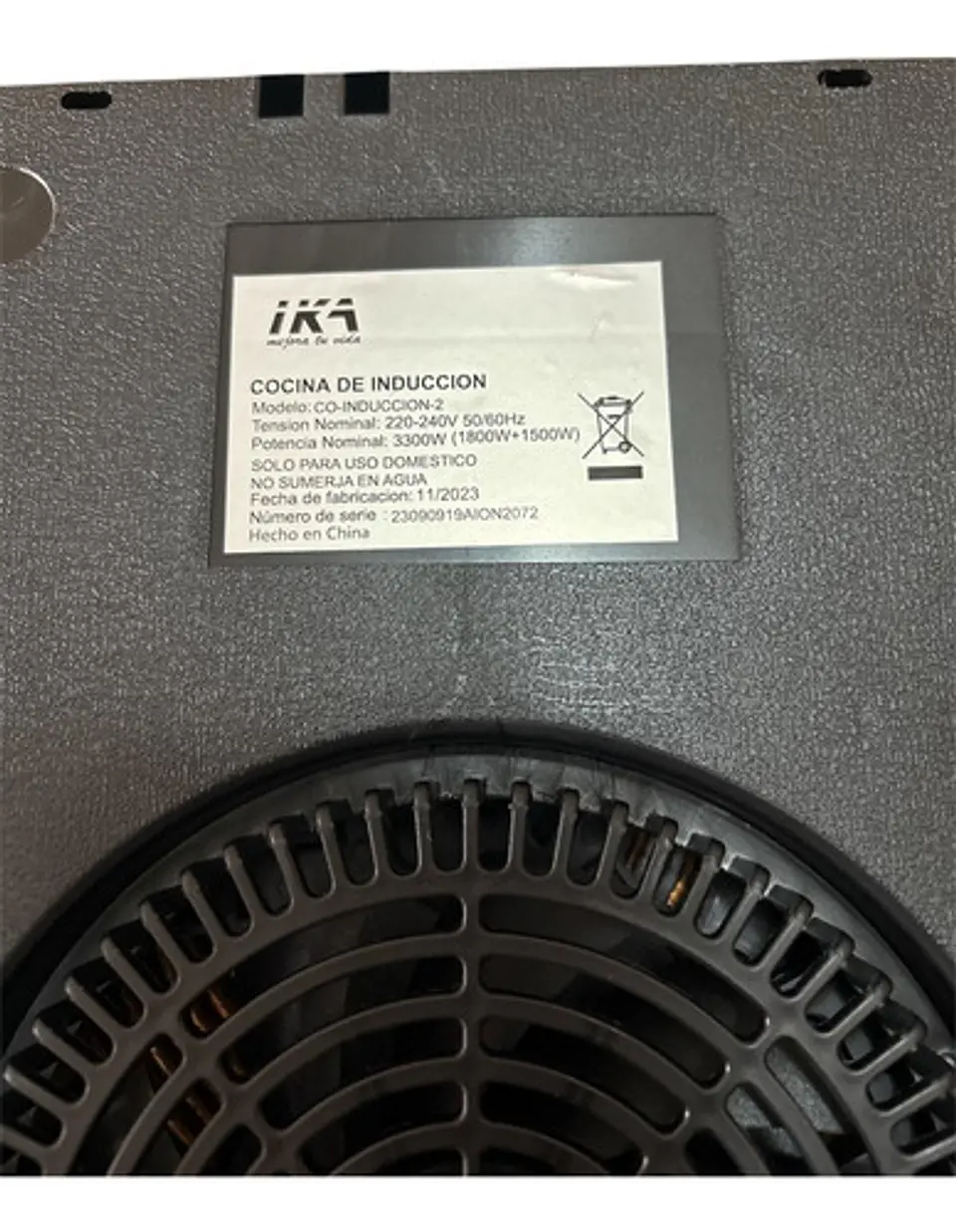 Encimera Induccion 2 Platos Electrica Sobremesa/empotrar Ika 3