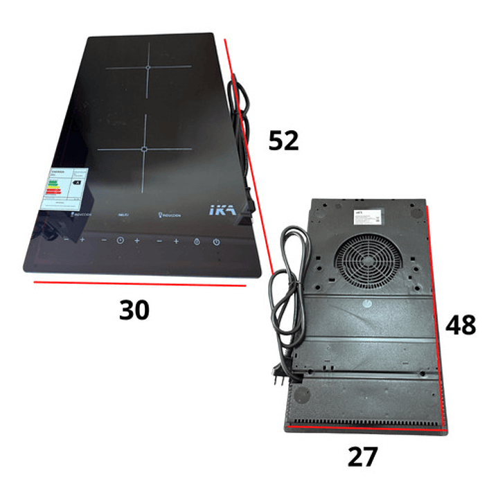 Encimera Induccion 2 Platos Electrica Sobremesa/empotrar Ika 6
