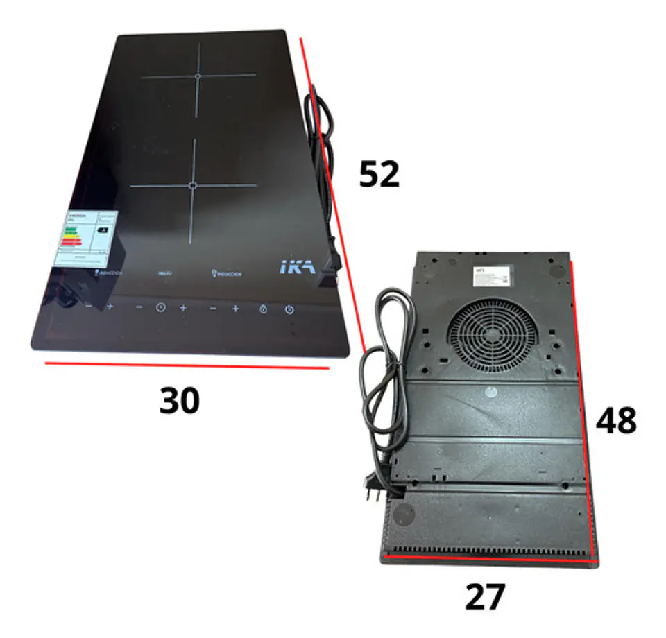 Encimera Induccion 2 Platos Electrica Sobremesa/empotrar Ika 6