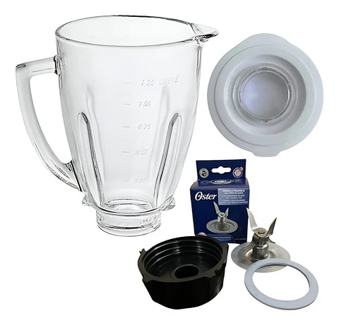 Vaso De Vidrio Redondo Completo Para Juguera Oster