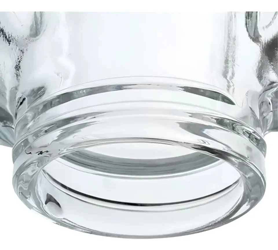 Vaso De Vidrio Redondo Con Tapa Para Juguera Oster 4