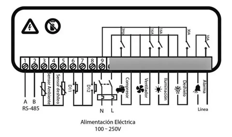 Tablero Control Para Camara De Frio Elitech Ecb-1000 Plus 2