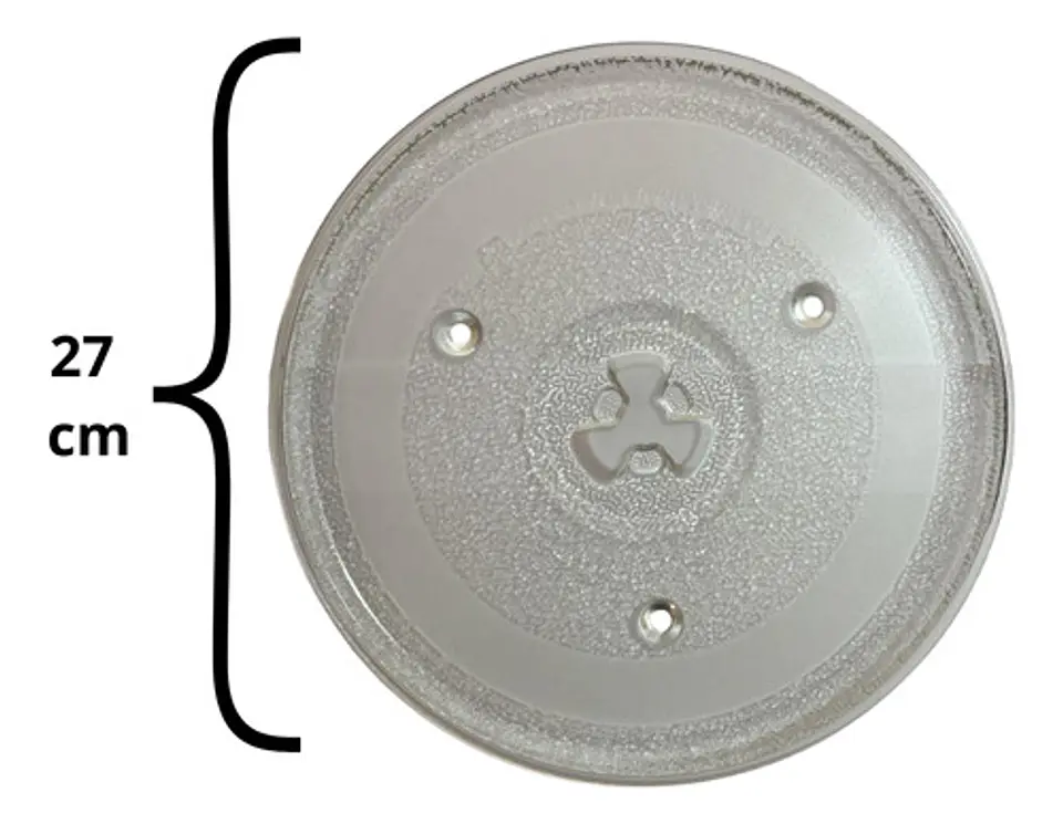 Plato Para Microondas 270 Mm Eje De Trebol 2