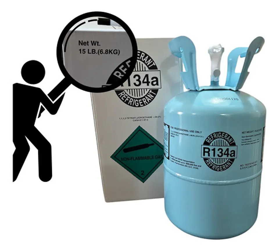 Bombona Gas Refrigerante R 134 6.8kg Para Aire Acondicionado 2