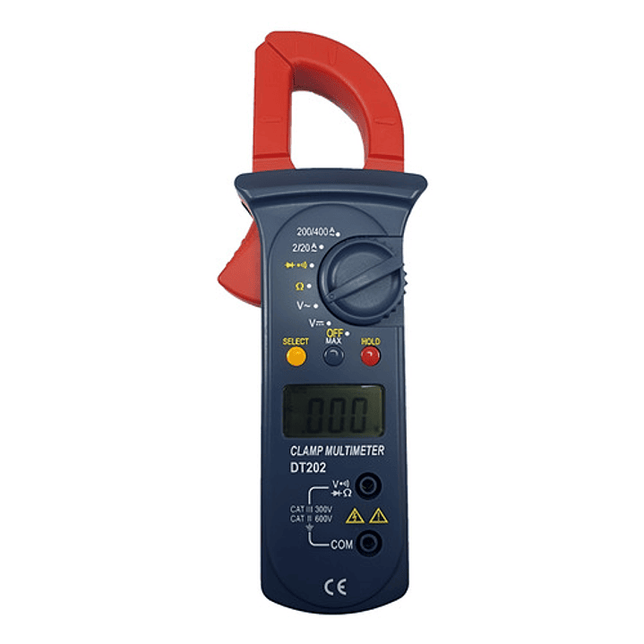 Pinza Amperimétrica Digital Dt202 400a 1