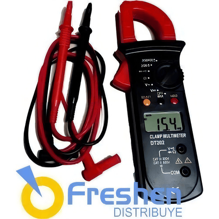 Pinza Amperimétrica Digital Dt202 400a 9