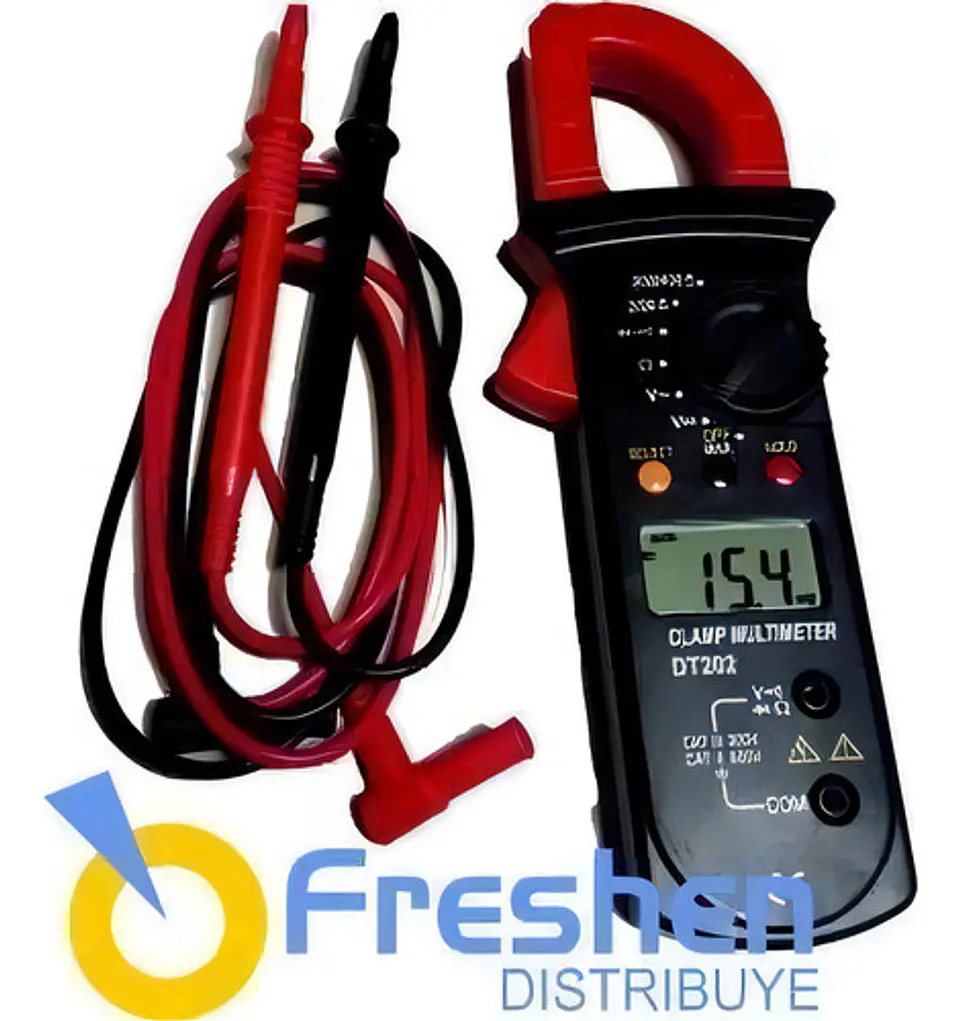 Pinza Amperimétrica Digital Dt202 400a 9