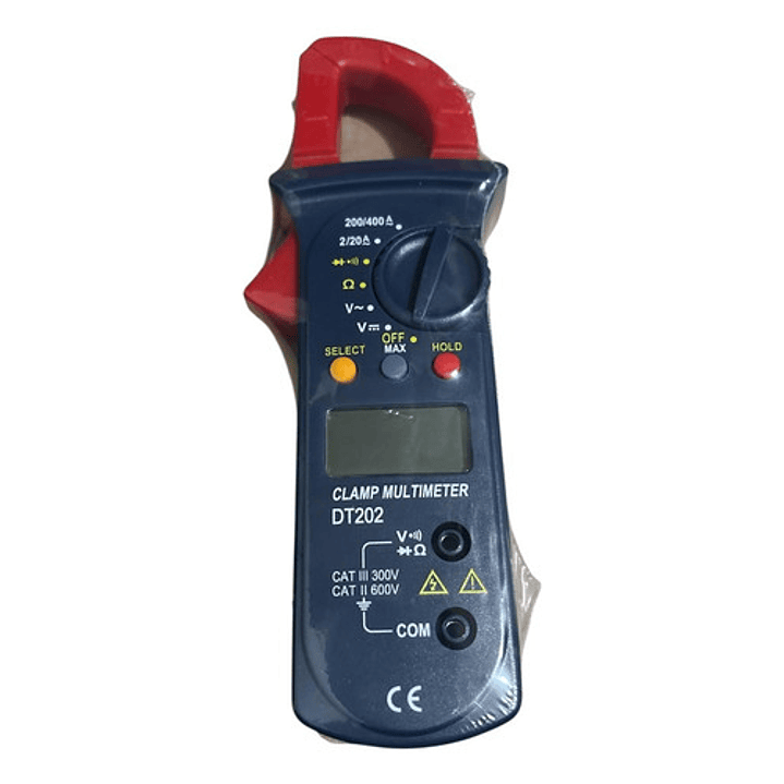 Pinza Amperimétrica Digital Dt202 400a 3
