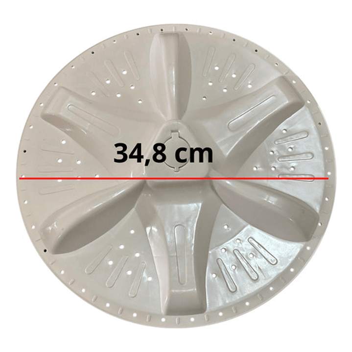 Agitador Lavadora Samsung Eje Cuadrado 348 Mm Alternativo 4