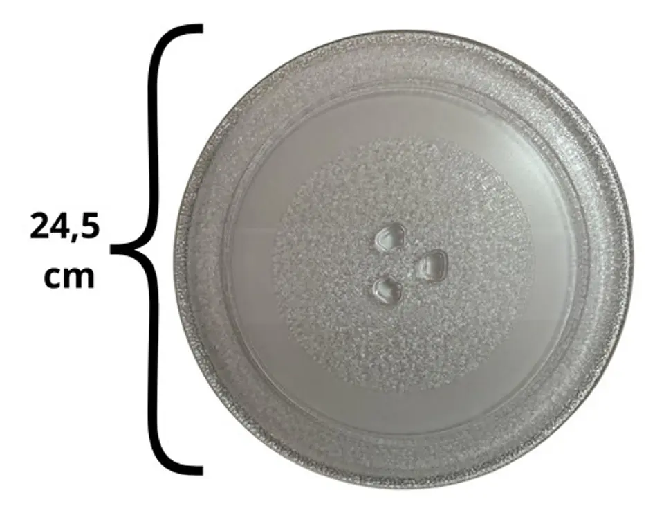 Plato Para Microondas 245 Mm Eje De Trebol 2