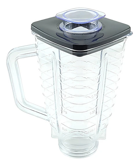 Vaso Plastico Cuadrado Con Tapa Para Licuadora Oster 1.25