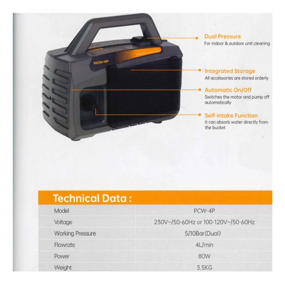 Maquina Hidrolavadora Para Limpieza (frio/calor) Pcw-4p 2