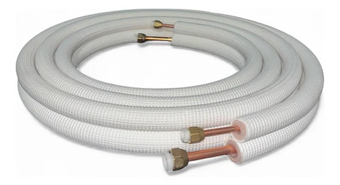 Kit De Tuberia Para Aire Acondicionado 1/4 Y 1/2 (4mt)
