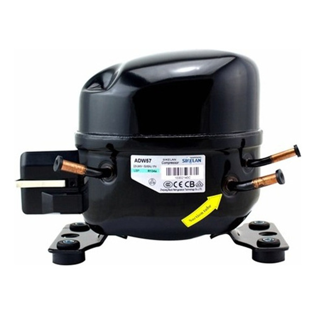 Compresor Heladera Sikelan Adw57 1/6 A 1/5 Hp R134 1