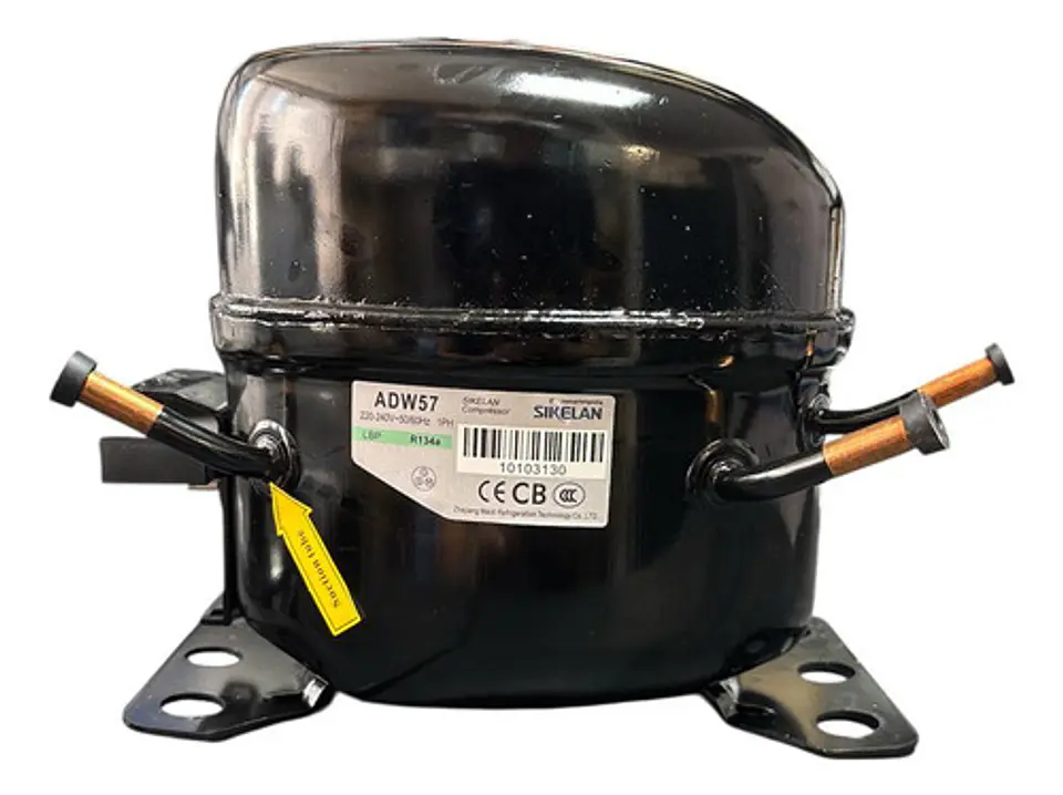 Compresor Heladera Sikelan Adw57 1/6 A 1/5 Hp R134 1