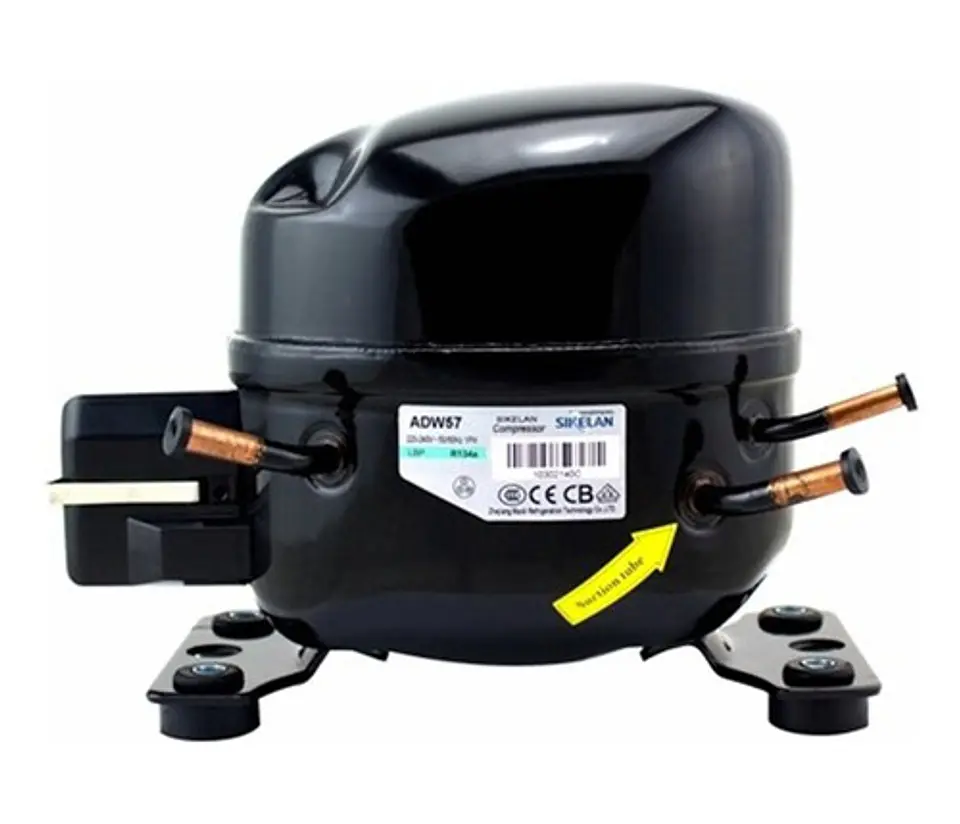 Compresor Heladera Sikelan Adw57 1/6 A 1/5 Hp R134 2