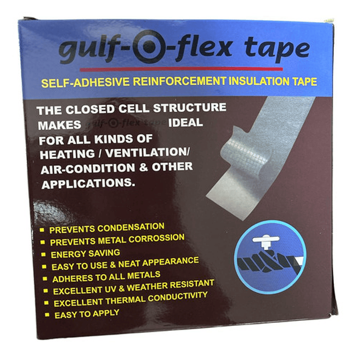 Cinta Espuma Elastomerica 50mm X 10mt Negro 6