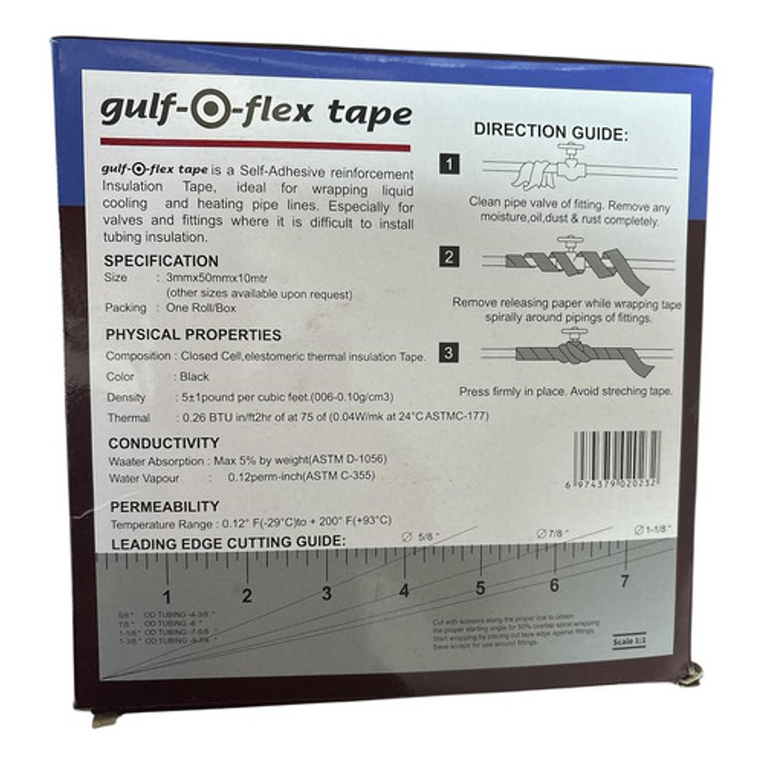 Cinta Espuma Elastomerica 50mm X 10mt Negro 7