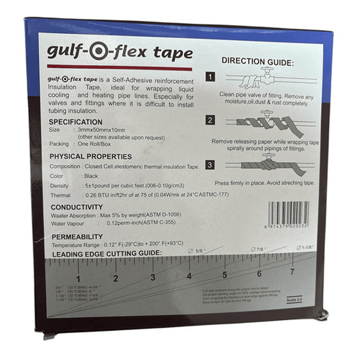 Cinta Espuma Elastomerica 50mm X 10mt Negro 7