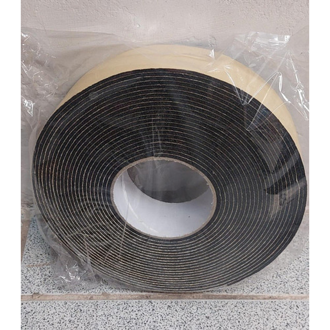 Cinta Espuma Elastomerica 50mm X 10mt Negro 10