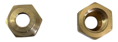 Tuerca Flare 1/4 (6.35mm) Tubería Cobre Refrigeración (1 Un)