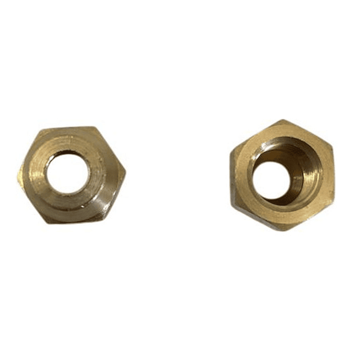 Tuerca Flare 1/4 (6.35mm) Tubería Cobre Refrigeración (1 Un) 1