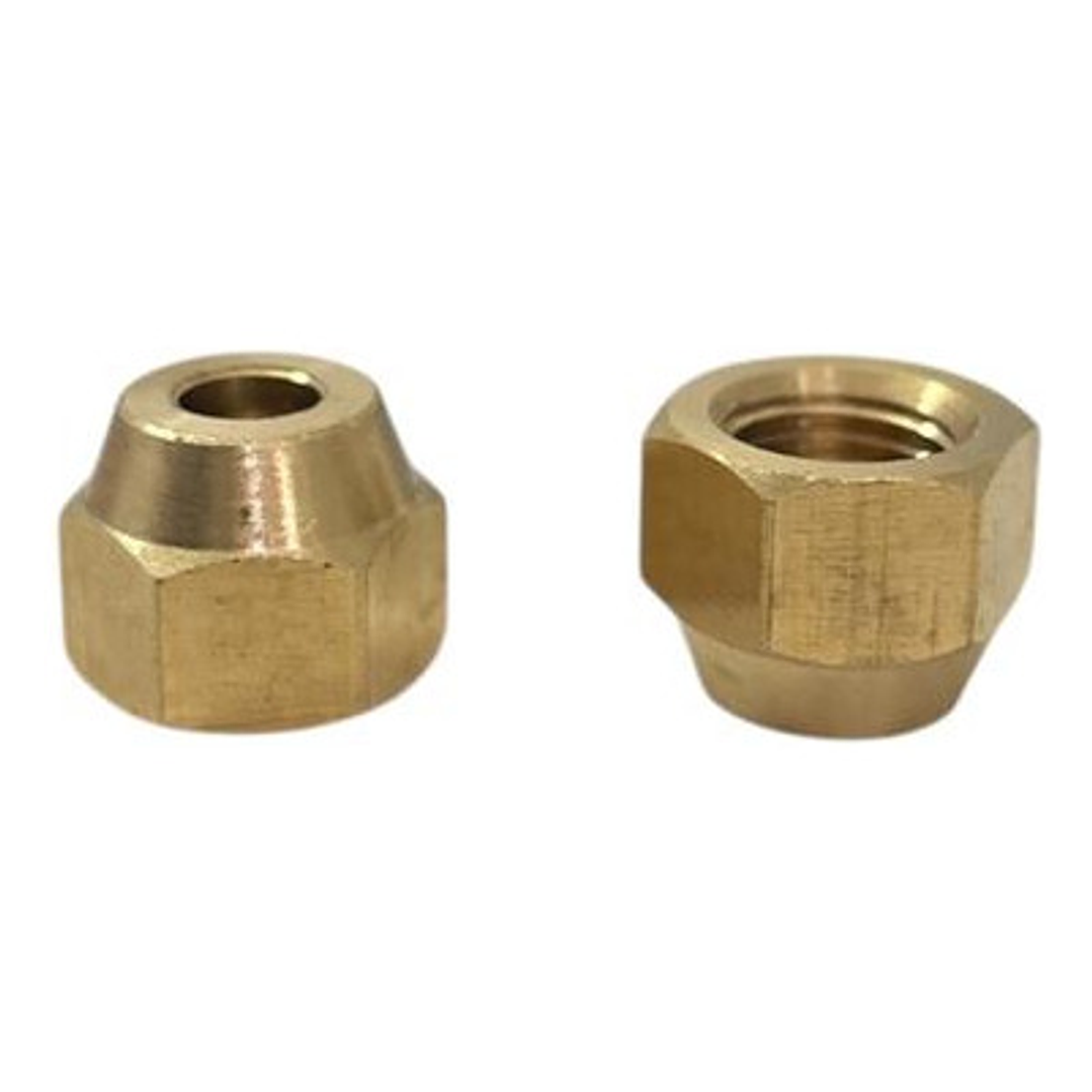 Tuerca Flare 1/4 (6.35mm) Tubería Cobre Refrigeración (1 Un) 2